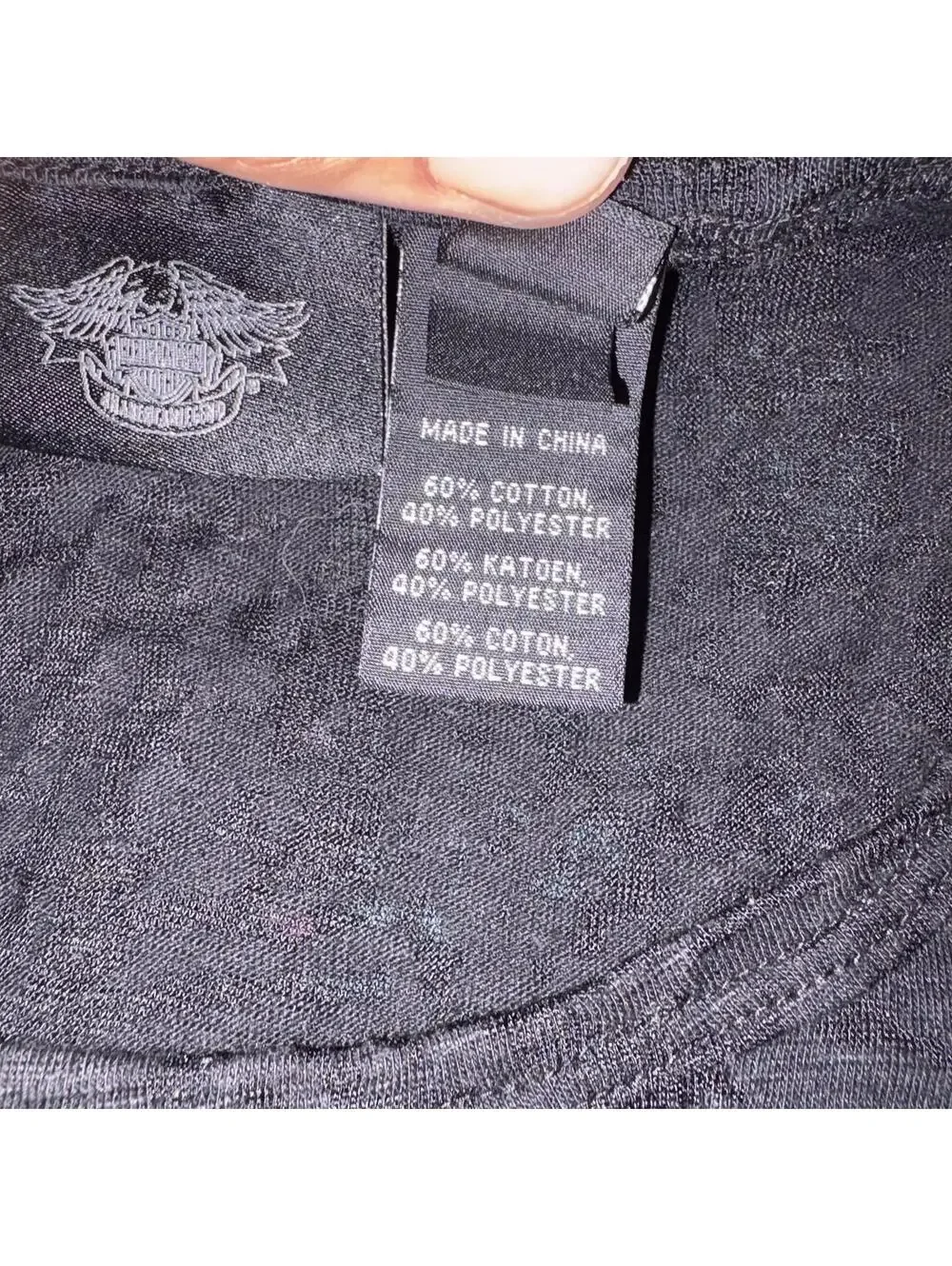Harley-Davidson Womans 1W Double Layer Built in Tank Top Long Sleeve Zip Front - Picture 4 of 8